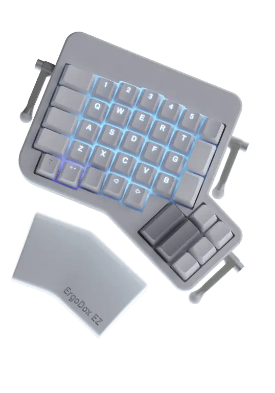 Left side of an ergodox-ez